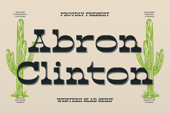 Abron Clinton Font